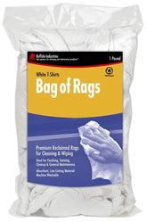 RAGS T-SHIRT RECLAIMED WHT 1LB